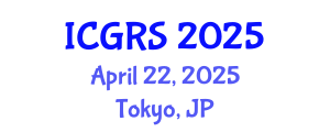 International Conference on Geoinformatics and Remote Sensing (ICGRS) April 22, 2025 - Tokyo, Japan