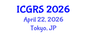 International Conference on Geoinformatics and Remote Sensing (ICGRS) April 22, 2026 - Tokyo, Japan