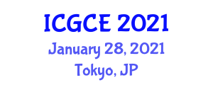 International Conference on Geological and Civil Engineering (ICGCE) January 28, 2021 - Tokyo, Japan