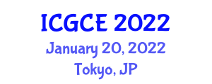 International Conference on Geological and Civil Engineering (ICGCE) January 20, 2022 - Tokyo, Japan