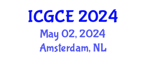 International Conference on Geological and Civil Engineering (ICGCE) May 02, 2024 - Amsterdam, Netherlands