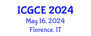 International Conference on Geological and Civil Engineering (ICGCE) May 16, 2024 - Florence, Italy