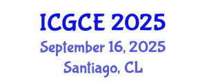 International Conference on Geological and Civil Engineering (ICGCE) September 16, 2025 - Santiago, Chile