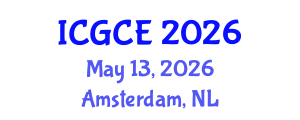 International Conference on Geological and Civil Engineering (ICGCE) May 13, 2026 - Amsterdam, Netherlands