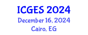 International Conference on Geological and Earth Sciences (ICGES) December 16, 2024 - Cairo, Egypt