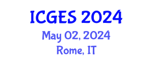 International Conference on Geological and Earth Sciences (ICGES) May 02, 2024 - Rome, Italy