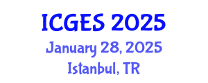 International Conference on Geological and Earth Sciences (ICGES) January 28, 2025 - Istanbul, Turkey