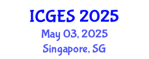 International Conference on Geological and Earth Sciences (ICGES) May 03, 2025 - Singapore, Singapore