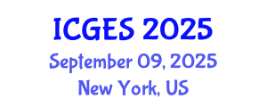 International Conference on Geological and Earth Sciences (ICGES) September 09, 2025 - New York, United States