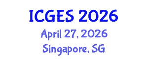 International Conference on Geological and Earth Sciences (ICGES) April 27, 2026 - Singapore, Singapore International Conference on Geological and Earth Sciences (ICGES) April 27, 2026 - Singapore, Singapore