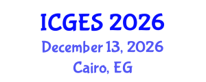 International Conference on Geological and Earth Sciences (ICGES) December 13, 2026 - Cairo, Egypt International Conference on Geological and Earth Sciences (ICGES) December 13, 2026 - Cairo, Egypt