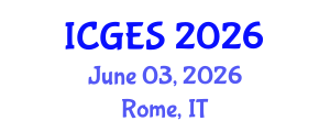 International Conference on Geological and Earth Sciences (ICGES) June 03, 2026 - Rome, Italy