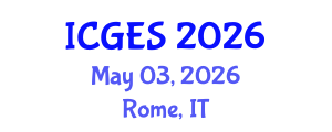 International Conference on Geological and Earth Sciences (ICGES) May 03, 2026 - Rome, Italy