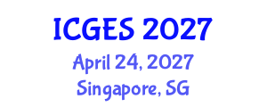 International Conference on Geological and Earth Sciences (ICGES) April 24, 2027 - Singapore, Singapore International Conference on Geological and Earth Sciences (ICGES) April 24, 2027 - Singapore, Singapore