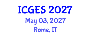 International Conference on Geological and Earth Sciences (ICGES) May 03, 2027 - Rome, Italy International Conference on Geological and Earth Sciences (ICGES) May 03, 2027 - Rome, Italy