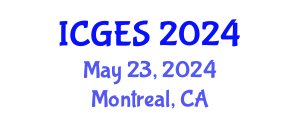 International Conference on Geological and Environmental Sciences (ICGES) May 23, 2024 - Montreal, Canada