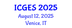 International Conference on Geological and Environmental Sciences (ICGES) August 12, 2025 - Venice, Italy