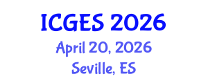 International Conference on Geological and Environmental Sciences (ICGES) April 20, 2026 - Seville, Spain International Conference on Geological and Environmental Sciences (ICGES) April 20, 2026 - Seville, Spain