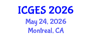 International Conference on Geological and Environmental Sciences (ICGES) May 24, 2026 - Montreal, Canada