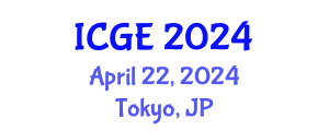 International Conference on Geological Engineering (ICGE) April 22, 2024 - Tokyo, Japan