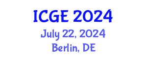 International Conference on Geological Engineering (ICGE) July 22, 2024 - Berlin, Germany
