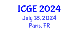 International Conference on Geological Engineering (ICGE) July 18, 2024 - Paris, France
