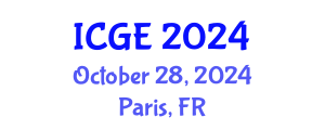 International Conference on Geological Engineering (ICGE) October 28, 2024 - Paris, France