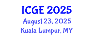 International Conference on Geological Engineering (ICGE) August 23, 2025 - Kuala Lumpur, Malaysia