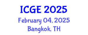 International Conference on Geological Engineering (ICGE) February 04, 2025 - Bangkok, Thailand