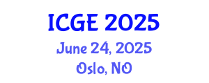 International Conference on Geological Engineering (ICGE) June 24, 2025 - Oslo, Norway
