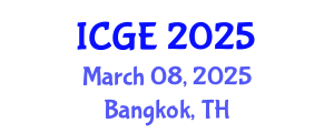International Conference on Geological Engineering (ICGE) March 08, 2025 - Bangkok, Thailand