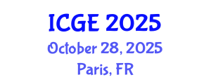 International Conference on Geological Engineering (ICGE) October 28, 2025 - Paris, France