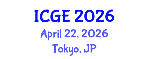 International Conference on Geological Engineering (ICGE) April 22, 2026 - Tokyo, Japan