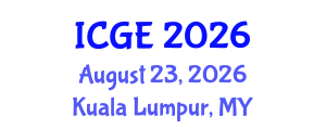 International Conference on Geological Engineering (ICGE) August 23, 2026 - Kuala Lumpur, Malaysia