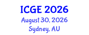 International Conference on Geological Engineering (ICGE) August 30, 2026 - Sydney, Australia