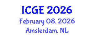 International Conference on Geological Engineering (ICGE) February 08, 2026 - Amsterdam, Netherlands