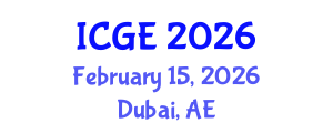 International Conference on Geological Engineering (ICGE) February 15, 2026 - Dubai, United Arab Emirates