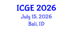 International Conference on Geological Engineering (ICGE) July 15, 2026 - Bali, Indonesia