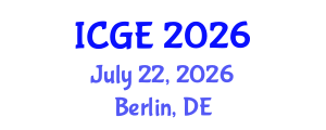 International Conference on Geological Engineering (ICGE) July 22, 2026 - Berlin, Germany