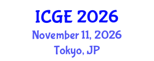 International Conference on Geological Engineering (ICGE) November 11, 2026 - Tokyo, Japan