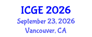 International Conference on Geological Engineering (ICGE) September 23, 2026 - Vancouver, Canada