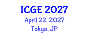 International Conference on Geological Engineering (ICGE) April 22, 2027 - Tokyo, Japan International Conference on Geological Engineering (ICGE) April 22, 2027 - Tokyo, Japan