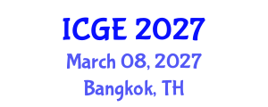 International Conference on Geological Engineering (ICGE) March 08, 2027 - Bangkok, Thailand International Conference on Geological Engineering (ICGE) March 08, 2027 - Bangkok, Thailand