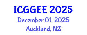 International Conference on Geological, Geotechnical and Environmental Engineering (ICGGEE) December 01, 2025 - Auckland, New Zealand