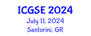 International Conference on Geological Sciences and Engineering (ICGSE) July 11, 2024 - Santorini, Greece