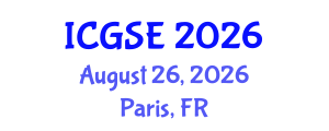 International Conference on Geological Sciences and Engineering (ICGSE) August 26, 2026 - Paris, France