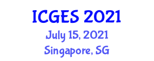 International Conference on Geology and Earth Sciences (ICGES) July 15, 2021 - Singapore, Singapore