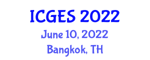 International Conference on Geology and Earth Sciences (ICGES) June 10, 2022 - Bangkok, Thailand