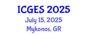 International Conference on Geology and Earth Sciences (ICGES) July 15, 2025 - Mykonos, Greece
