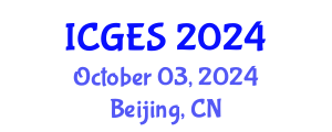 International Conference on Geology and Earth Systems (ICGES) October 03, 2024 - Beijing, China